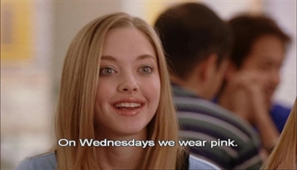 February Fashion Challenge, Day 1: “On Wednesdays, we wear&nbsp;pink”
